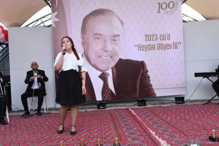 Ulu Öndər Heydər Əliyevin anadan olmasının 100 illik yubileyi Hacıqabul rayonunda təntənəli sürətdə qeyd olundu