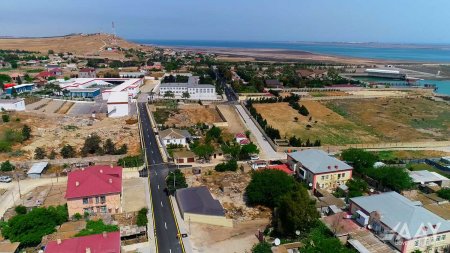 Pirallahı rayonunun Gürgən qəsəbəsində İlqar Məcidov küçəsi təmir olunub VİDEO/FOTO