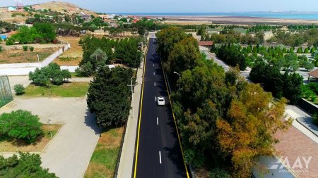 Pirallahı rayonunun Gürgən qəsəbəsində İlqar Məcidov küçəsi təmir olunub VİDEO/FOTO