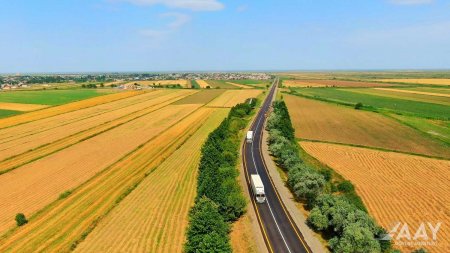 M3 magistralının Biləsuvar rayonundan keçən 10 km-lik hissəsi təmir olunub VİDEO/FOTO