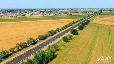 M3 magistralının Biləsuvar rayonundan keçən 10 km-lik hissəsi təmir olunub VİDEO/FOTO