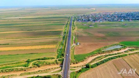 M3 magistralının Biləsuvar rayonundan keçən 10 km-lik hissəsi təmir olunub VİDEO/FOTO