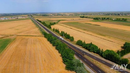 M3 magistralının Biləsuvar rayonundan keçən 10 km-lik hissəsi təmir olunub VİDEO/FOTO