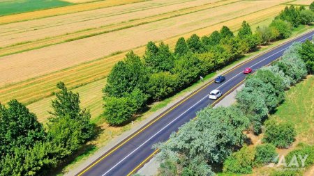 M3 magistralının Biləsuvar rayonundan keçən 10 km-lik hissəsi təmir olunub VİDEO/FOTO