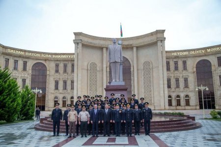 Salyan Rayon İcra Hakimiyyətində Polis işçilərinin peşə bayramı qeyd edilib