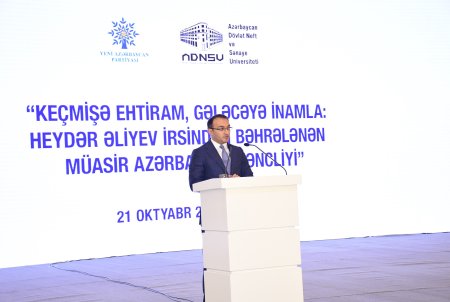 Tahir Budaqov: “Keçmişə ehtiram, gələcəyə inamla: Heydər Əliyev irsindən bəhrələnən müasir Azərbaycan gəncliyi”