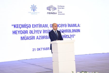 Tahir Budaqov: “Keçmişə ehtiram, gələcəyə inamla: Heydər Əliyev irsindən bəhrələnən müasir Azərbaycan gəncliyi”