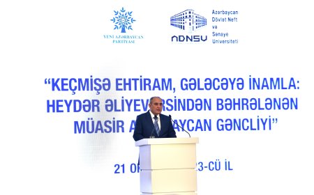 Tahir Budaqov: “Keçmişə ehtiram, gələcəyə inamla: Heydər Əliyev irsindən bəhrələnən müasir Azərbaycan gəncliyi”