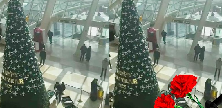 Qəzadan sonra Bakı aeroportunda yolka söküldü - Video